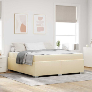 vidaXL Bedframe Anders Crème 180 x 200 cm Stof