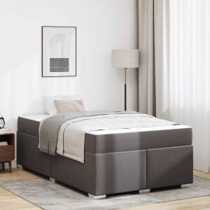 vidaXL Bedframe Anders Grijs 120 x 200 cm Kunstleer