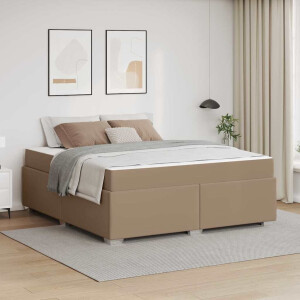 vidaXL Bedframe Cappuccino 180 x 200 cm Kunstleer