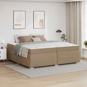 vidaXL Bedframe Cappuccino 200 x 200 cm Kunstleer