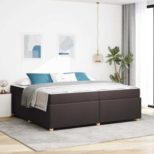 vidaXL Bedframe Anders Donkerbruin 200 x 200 cm Stof