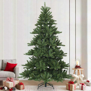 vidaXL Kunstmatige Inklapbare Kerstboom Groen 240 cm PVC, staal