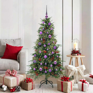 vidaXL Kunstmatige Inklapbare Kerstboom Groen 150 cm PE en PVC