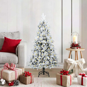 vidaXL Kunstmatige Inklapbare Kerstboom Groen 120 cm PE en PVC