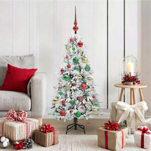 vidaXL Kunstmatige Inklapbare Kerstboom Groen 120 cm PE en PVC