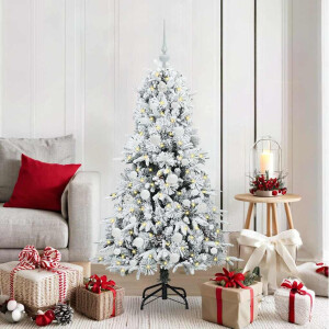 vidaXL Kunstmatige Inklapbare Kerstboom Groen 150 cm PE en PVC