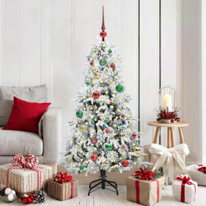 vidaXL Kunstmatige Inklapbare Kerstboom Groen 150 cm PE en PVC