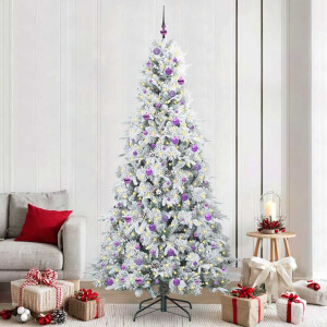 vidaXL Kunstmatige Inklapbare Kerstboom Groen 240 cm PE en PVC