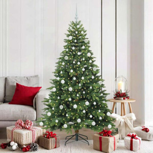 vidaXL Kunstkerstboom met 300 LED met standaard Groen 180 cm PE en PVC