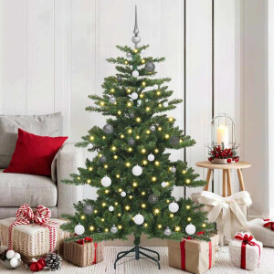 vidaXL Kunstmatige Inklapbare Kerstboom met 150 LED's Groen 150 cm PVC