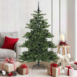 vidaXL Kunstmatige Inklapbare Kerstboom with LEDs 150cm PVC