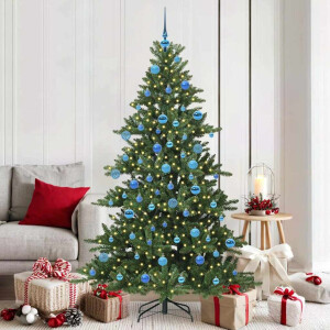 vidaXL Kunstmatige Inklapbare Kerstboom met 300 LED Groen 180 cm PVC