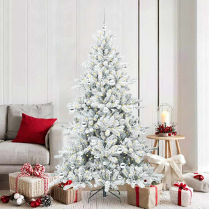 vidaXL Kunstmatige Inklapbare Kerstboom with LEDs 180cm PVC