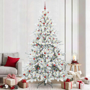 vidaXL Kunstmatige Inklapbare Kerstboom with LEDs 240cm PVC