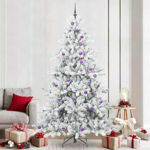 vidaXL Kunstmatige Inklapbare Kerstboom with LEDs 240cm PVC