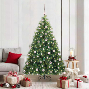 vidaXL Kunstkerstboom met 300 LED met standaard Groen 180 cm PE en PVC