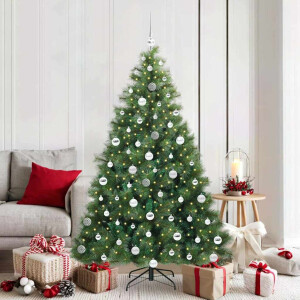vidaXL Kunstkerstboom met 300 LED met standaard Groen 180 cm PE en PVC