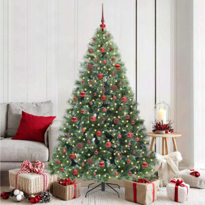 vidaXL Kunstkerstboom met 300 LED met standaard Groen 180 cm PE en PVC