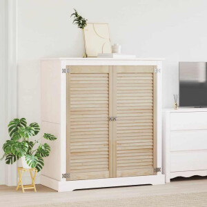 vidaXL Kastdeur 2 pcs Naturel 49,5 x 2,1 x 110 cm Massief grenenhout