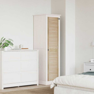 vidaXL Kastdeur Anders Bruin 170 x 39.5 x 2.1 cm Massief grenenhout