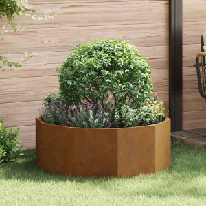vidaXL Plantenbak Roestig 90 x 90 x 35 cm Cortenstaal
