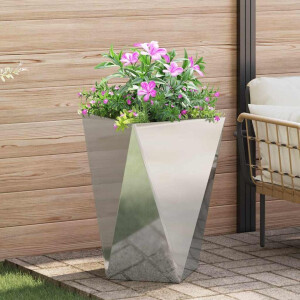 vidaXL Plantenbak Zilver 50 x 50 x 75 cm Gegalvaniseerd staal
