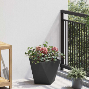 vidaXL Plantenbak Zwart 30 x 30 x 30 cm Staal