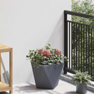 vidaXL Plantenbak Antraciet 30 x 30 x 30 cm Staal