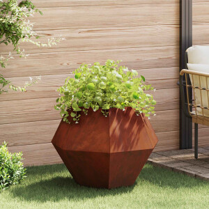 vidaXL Plantenbak Roestig 75 x 75 x 60 cm Cortenstaal