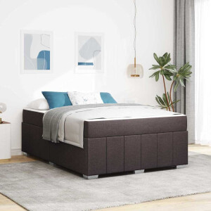 vidaXL Bedframe Donkerbruin 160 x 200 cm Stof