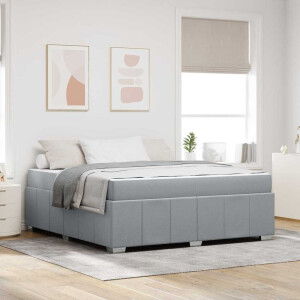 vidaXL Bedframe Lichtgrijs 180 x 200 cm Stof