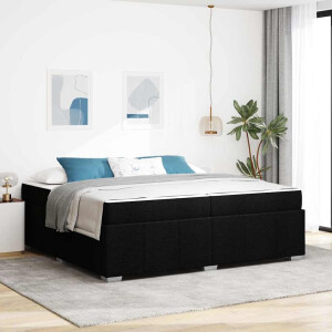 vidaXL Bedframe Zwart 200 x 200 cm Stof