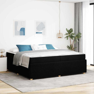 vidaXL Bedframe Anders Zwart 200 x 200 cm Stof