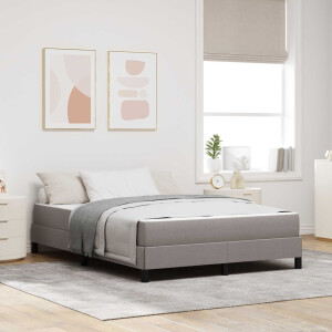 vidaXL Boxspringbed met matras Taupe 160 x 200 cm Stof