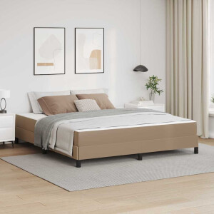 vidaXL Bed Anders Cappuccino 180 x 200 cm Kunstleer