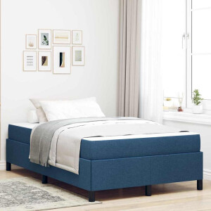 vidaXL Boxspringbed Blauw 120 x 200 cm Stof