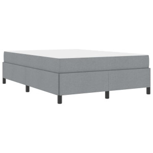 vidaXL Boxspringbed Lichtgrijs 140 x 200 cm Stof