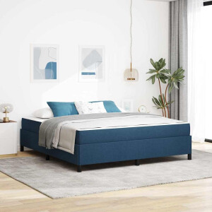 vidaXL Boxspringbed Blauw 180 x 200 cm Stof