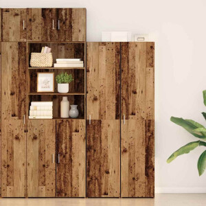 vidaXL Hoge kast Oudhout 40 x 42,5 x 185 cm