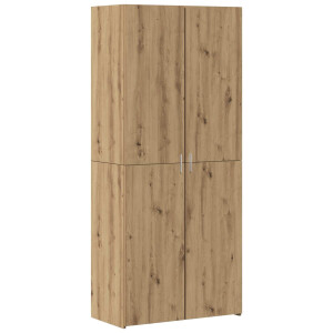 vidaXL Hoge kast 2 pcs Artisan Eiken 80 x 42 x 185 cm