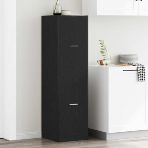 vidaXL Apothekerskast Zwart eiken 40 x 41 x 144.5 cm Bewerkt hout