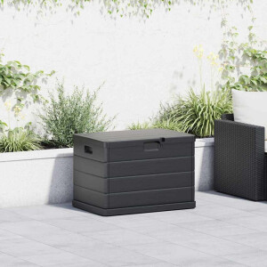 vidaXL Tuinopslagdoos Antraciet 77,5 x 54,5 x 53 cm Kunststof