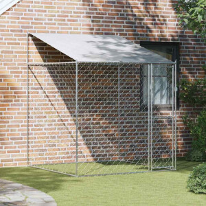 vidaXL Hondenbench 200 x 200 x 258 cm Staal en PE