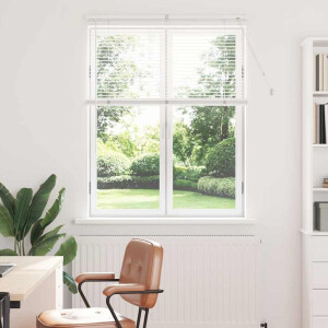 vidaXL Venetiaanse Jaloezieën Wit 130 x 105 cm Aluminium