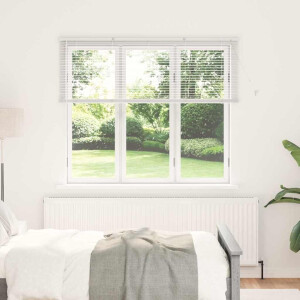 vidaXL Venetiaanse Jaloezieën Wit 130 x 155 cm Aluminium