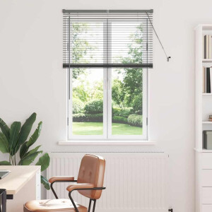 vidaXL Venetiaanse Jaloezieën Donkergrijs 130 x 95 cm Aluminium