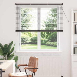 vidaXL Venetiaanse Jaloezieën Zwart 175 x 135 cm Aluminium