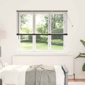 vidaXL Venetiaanse Jaloezieën Zwart 175 x 155 cm Aluminium