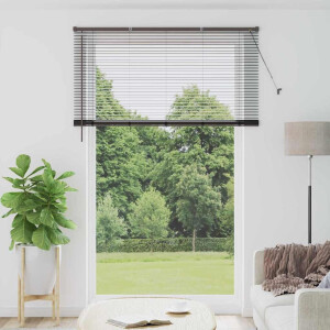 vidaXL Venetiaanse Jaloezieën Zwart 220 x 140 cm Aluminium