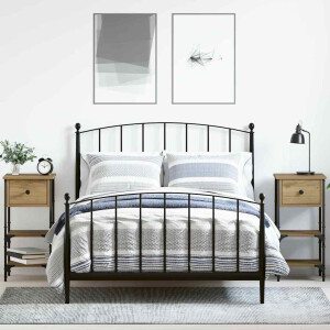 vidaXL Nachtkastje 2 pcs Bruin 33,5 x 36 x 70 cm Geconstrueerd hout